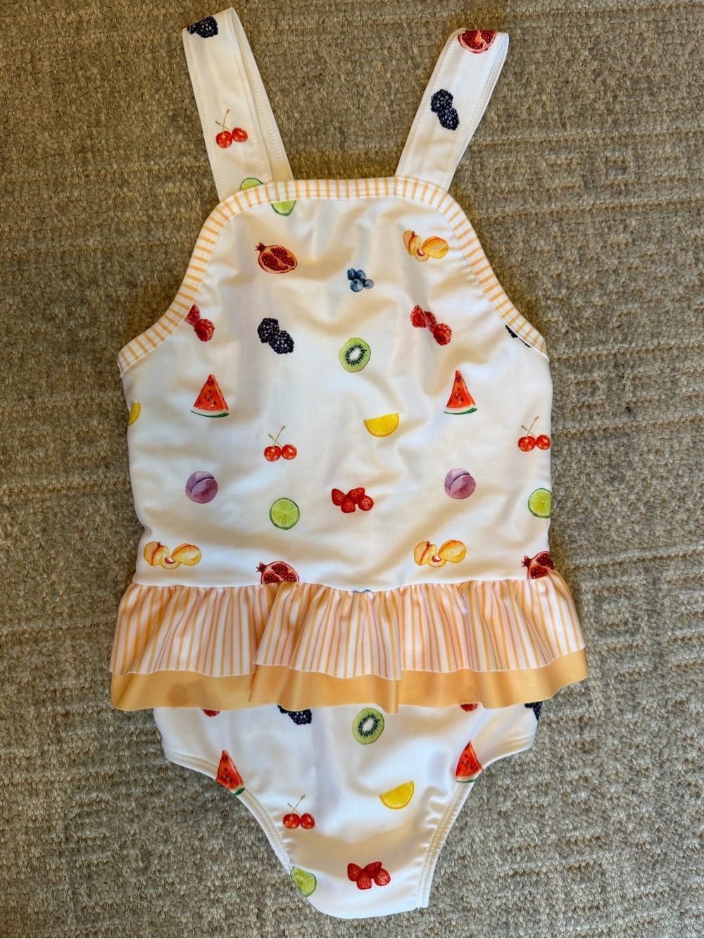 NWOT Sal & Pimenta fruit swimsuit size 8